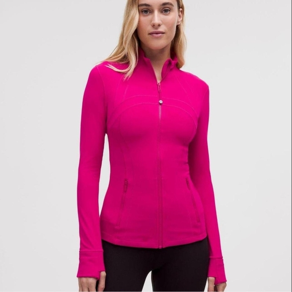 Lululemon Athletica Vibrant Pink Jacket NWT! Set With Pants Size 4!! - Picture 1 of 2